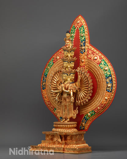 Thousand Armed Chenrezig Statue | Spiritual Buddhist Art