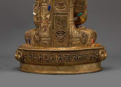 Tibetan Amitabha Buddha Statue | Traditional Nepalese Lost Wax Craft