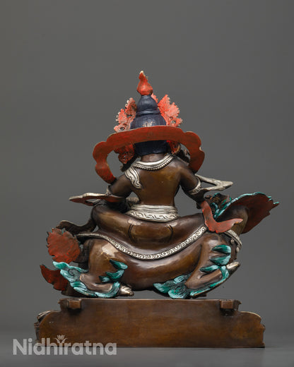 Namtoshe Wealth Deity Statue | Handmade Copper Buddhist Artwork