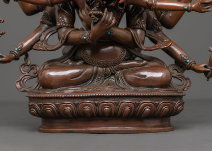 Guhyasamaja Union Statue | Vajrayana Buddhist Sculpture for Altars