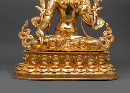 Exquisite White Tara Statue | High-Quality Buddhist Devotional Art