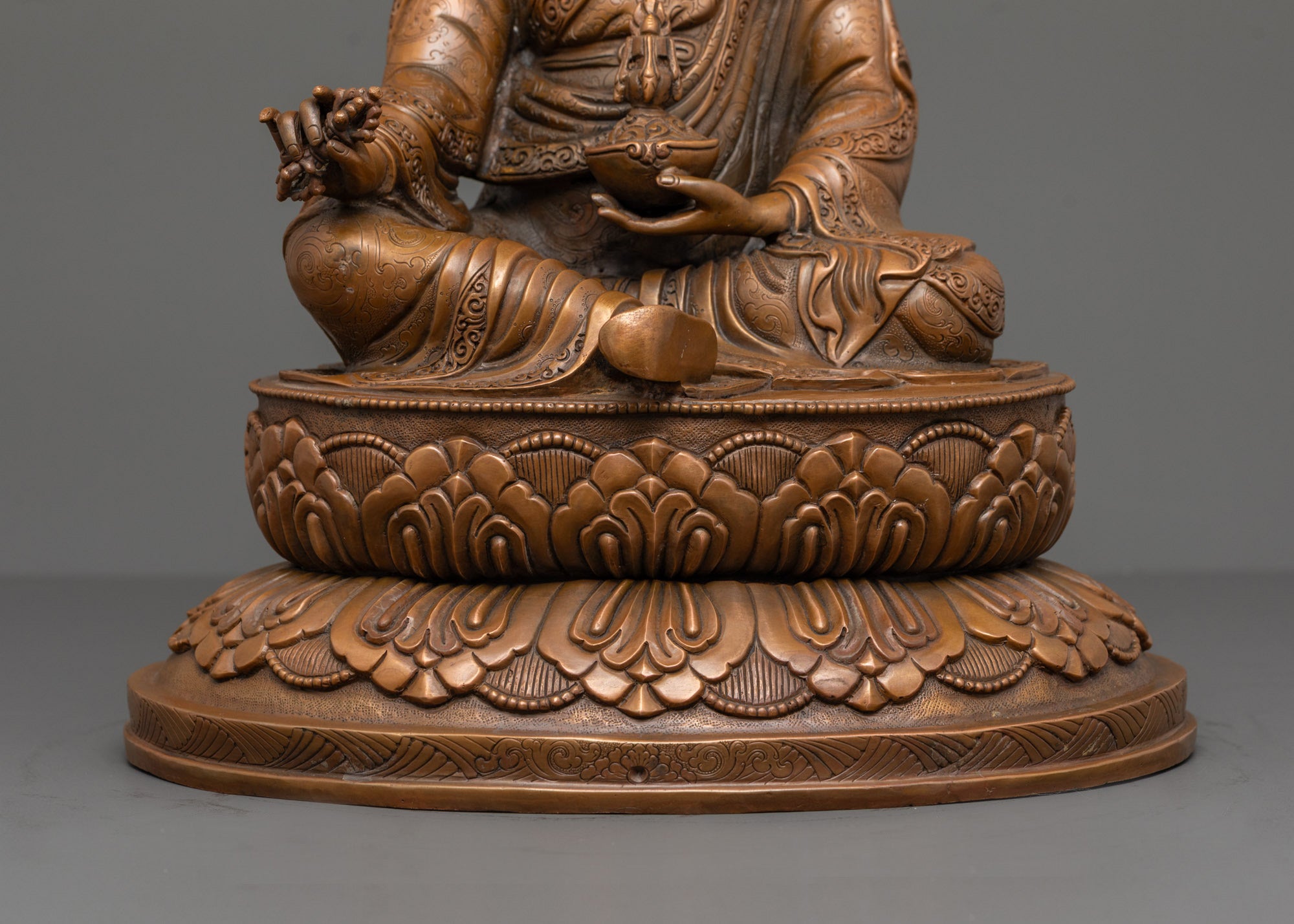 Guru Padmasambhava Statue | Traditional Lost Wax Artwork from Nepal