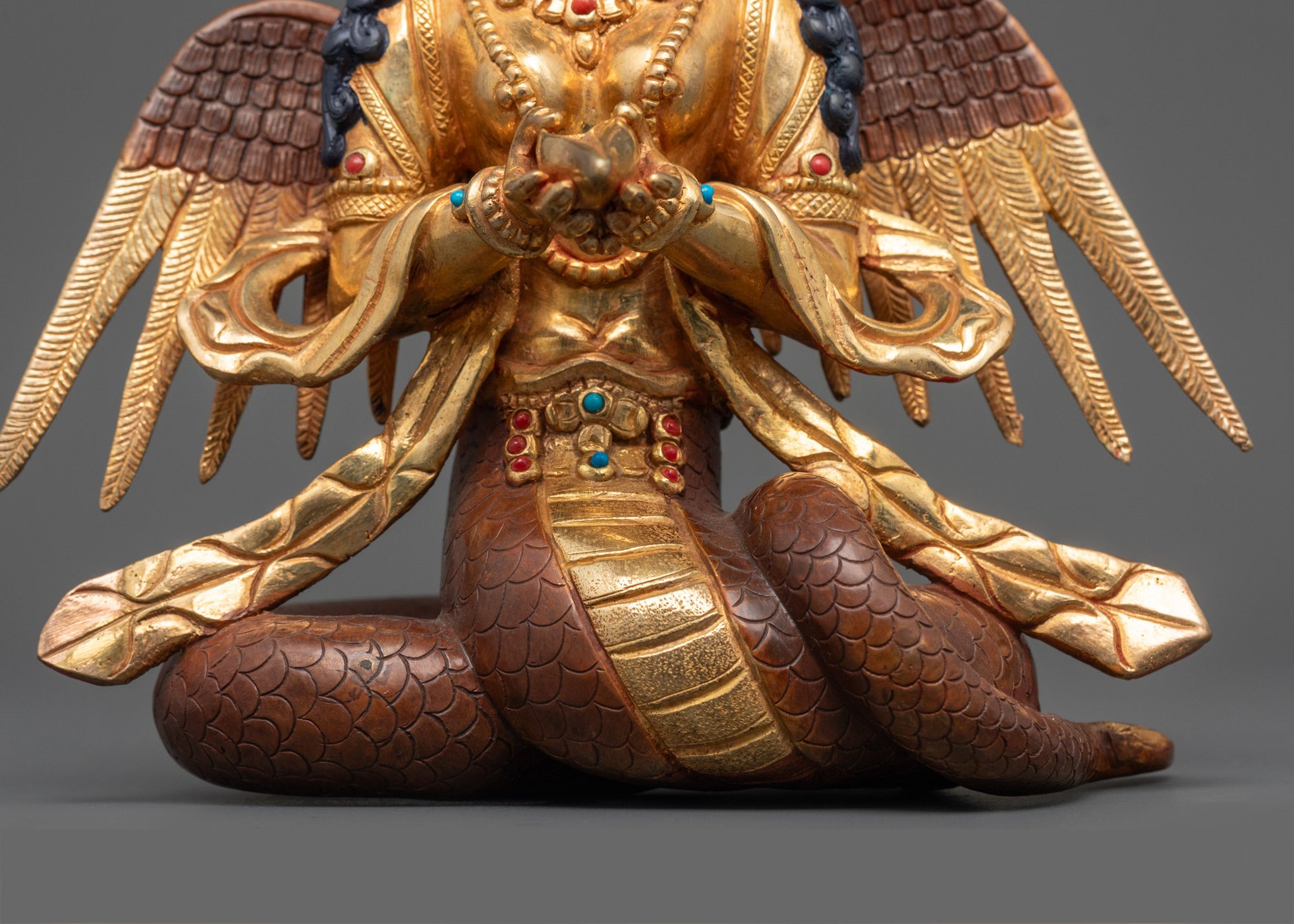 Handcrafted Naga Kanya Statue | Sacred Serpent Goddess Artwork
