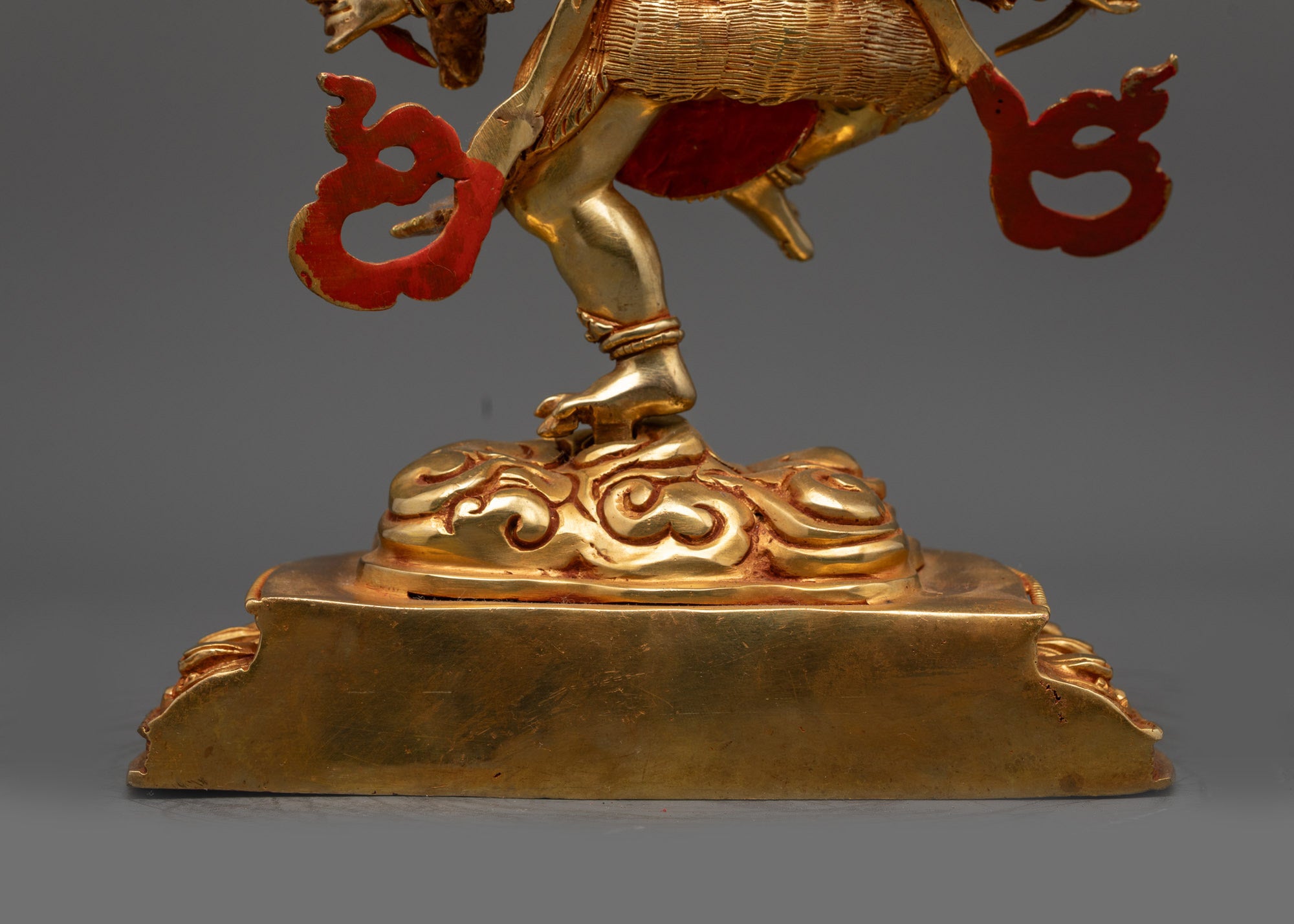 Ucchusma Statue | 24K Gold-Fire Gilded Himalayan Buddhist Artwork