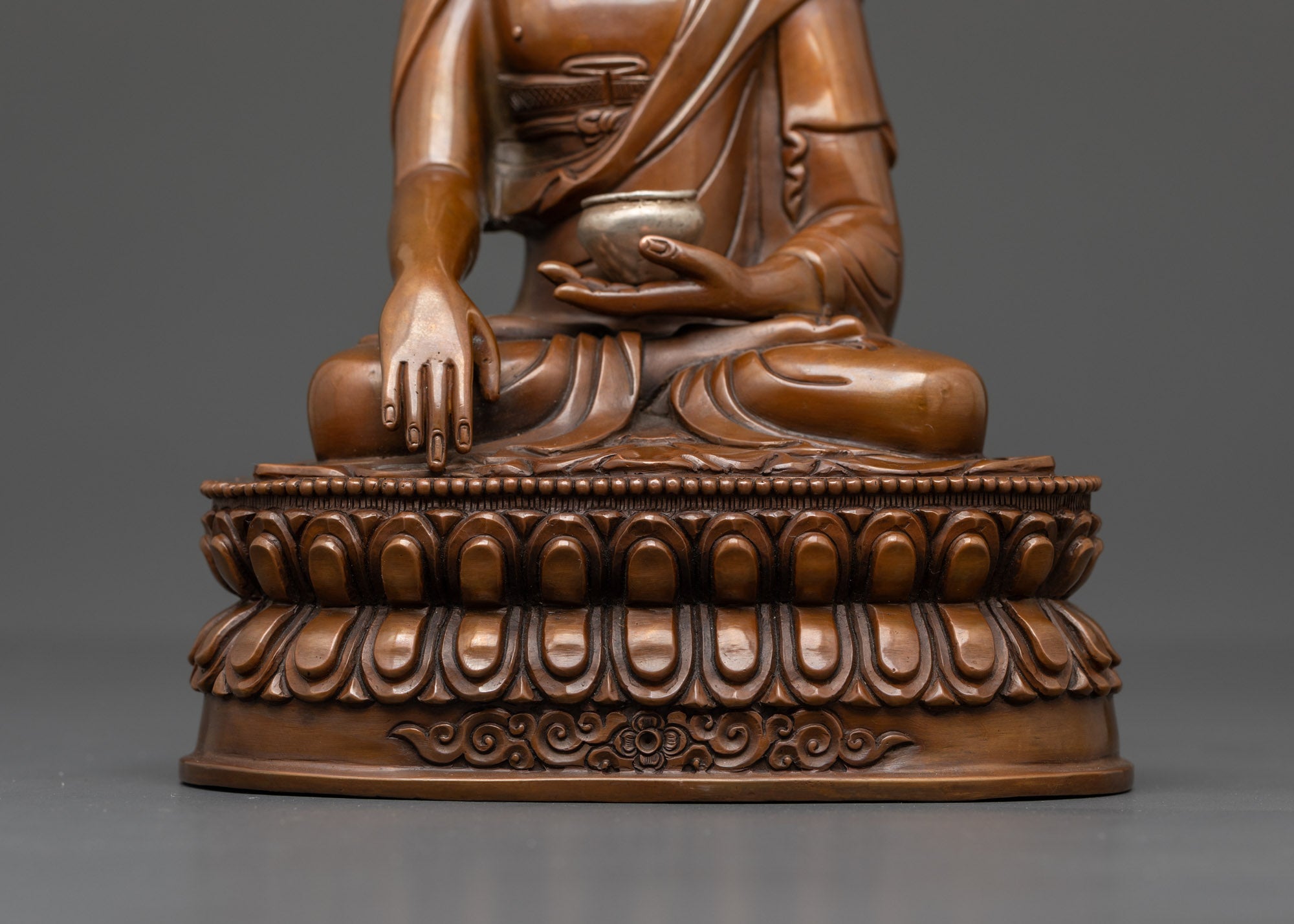 Statue of Shakyamuni Buddha | Tibetan Oxidized Buddha for Blessings