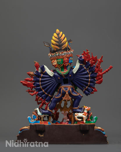 Nepalese Yamantaka Statue | Authentic Buddhist Protector