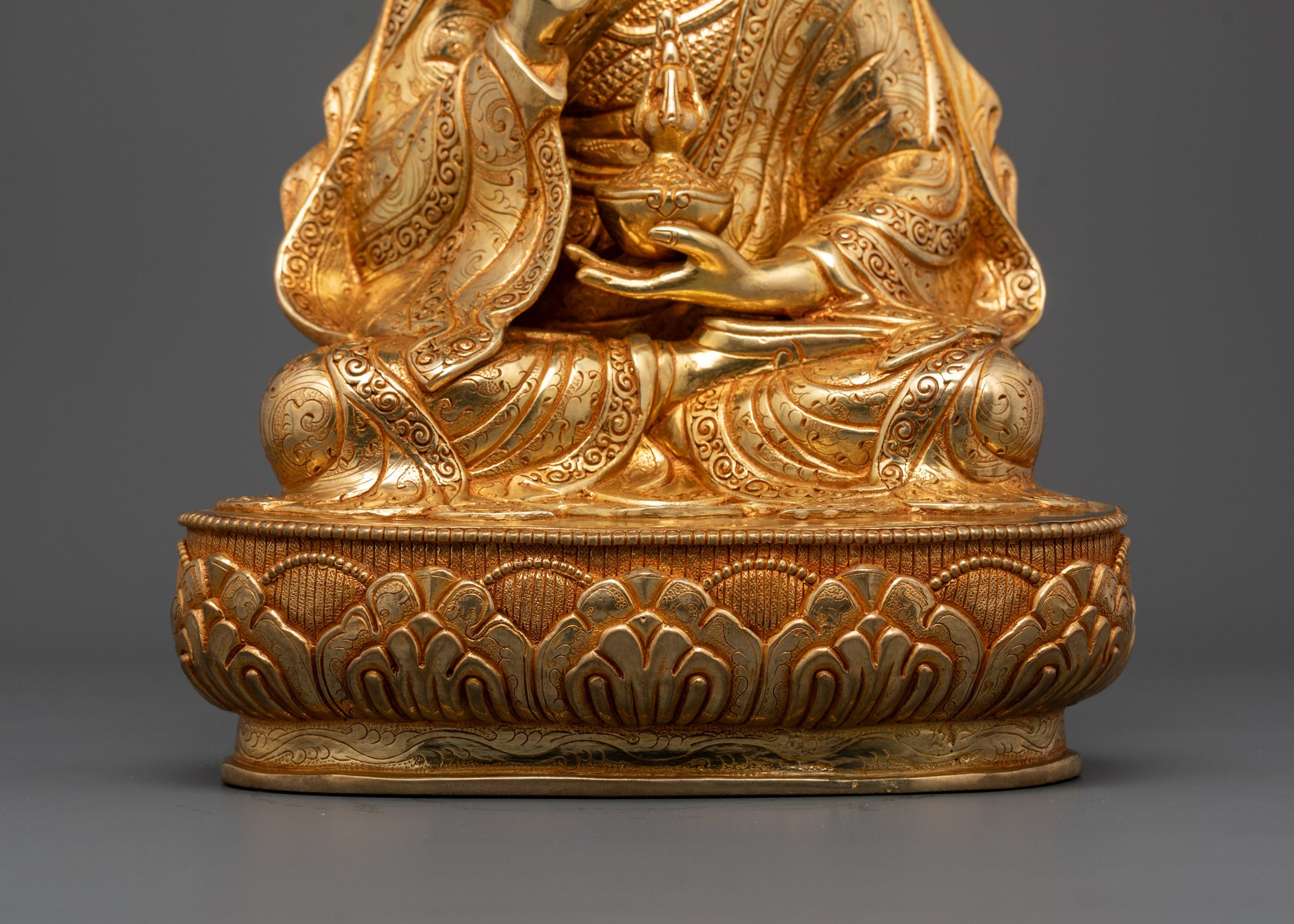 Hand-Carved Tsokye Dorje Statue | Himalayan Wisdom Deity Art