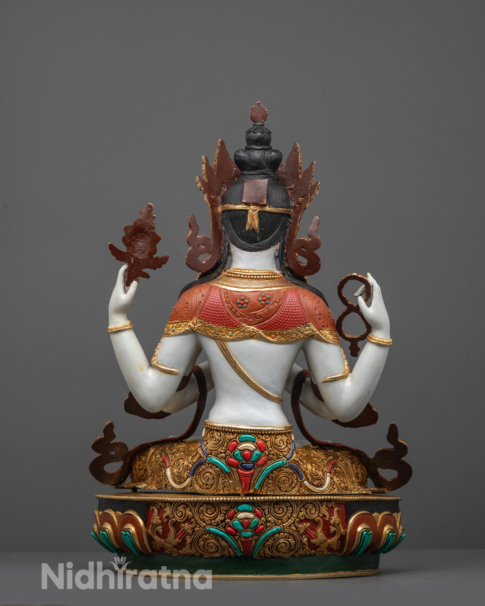 Tibetan Chenrezig Statue | Authentic Handmade Buddhist Figurine