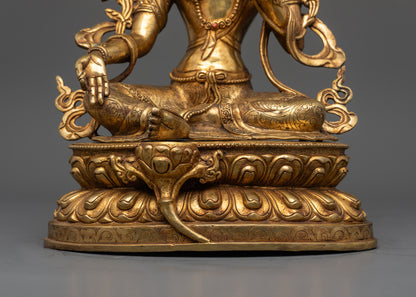 Goddess Green Tara Statue | Nepalese Artisan Handcrafted Sculpture