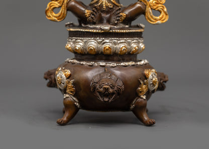 Dorje Kandro Statue | Oxidized Copper Buddhist Deity Sculpture