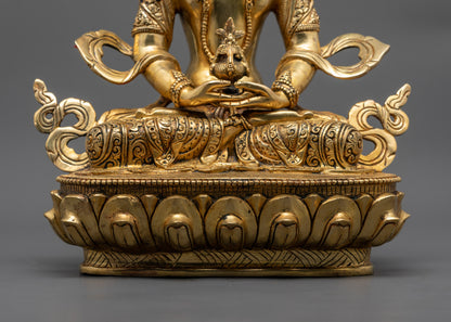 Handcrafted Amitayus (Tse Pag Me) Statue | Tibetan Long Life Deity