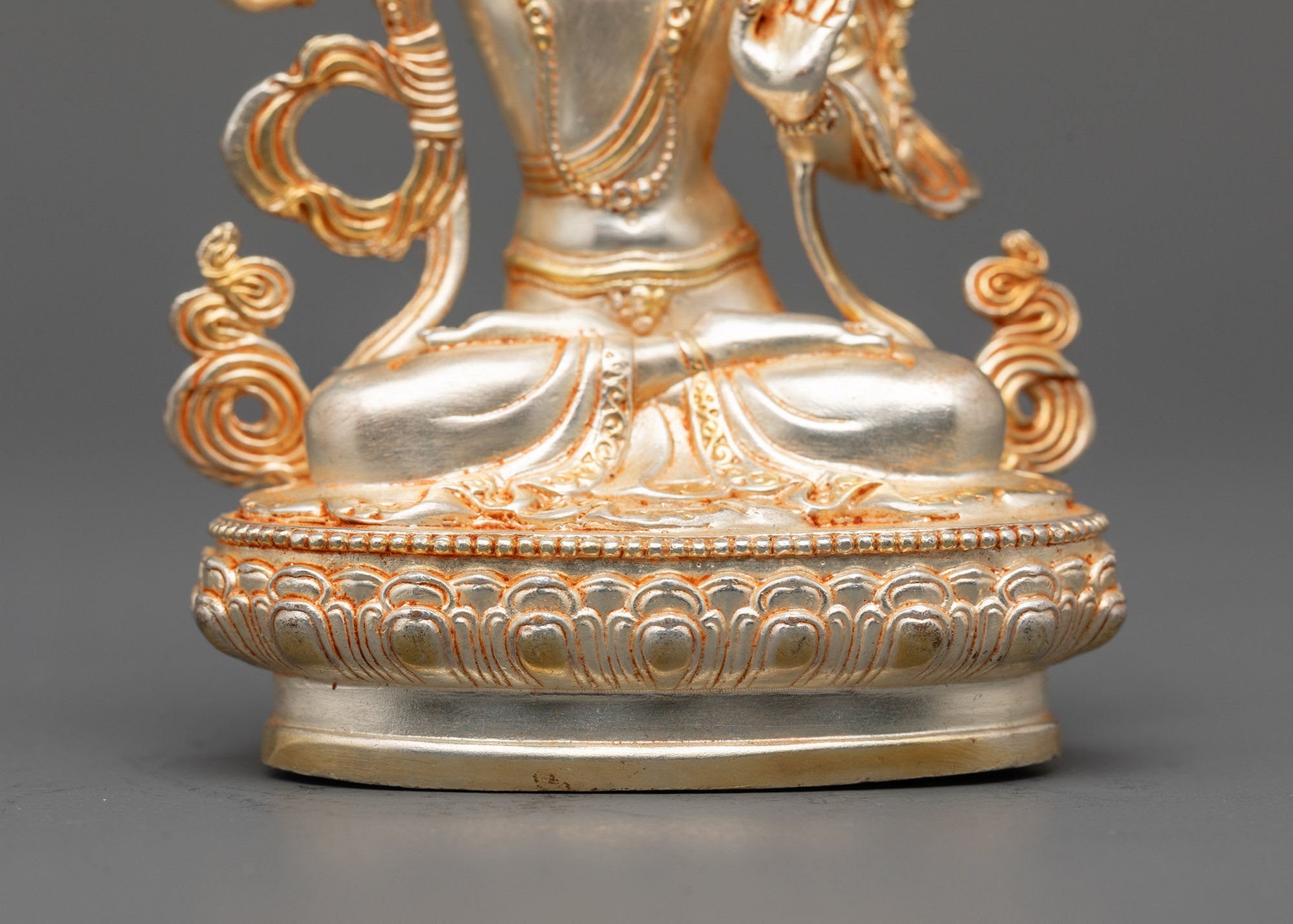 Electroplated Manjushri Statue | Durable Copper Buddhist Sculpture