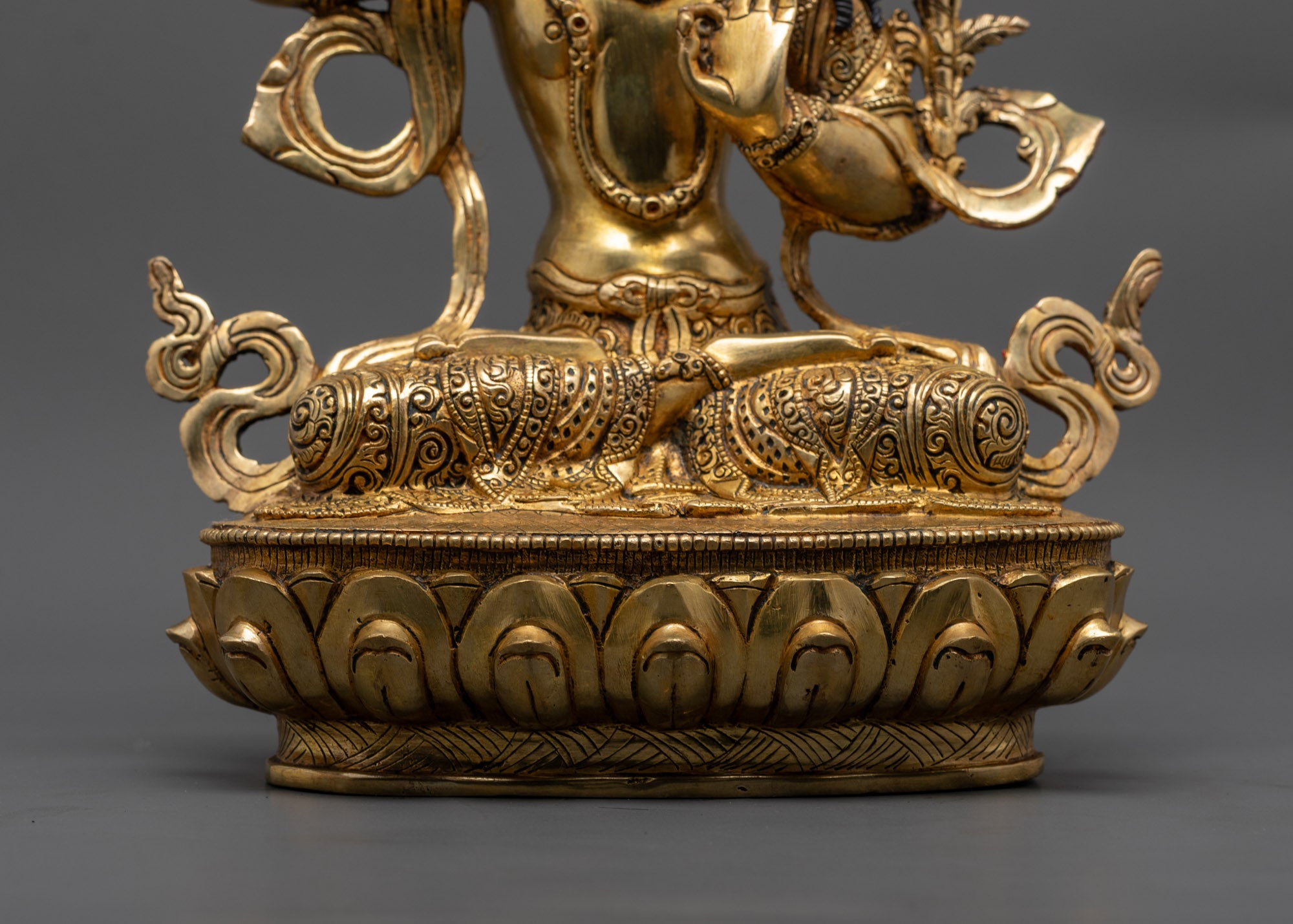 Exquisite Monju Bosatsu Statue | Traditional Nepalese Spiritual Art