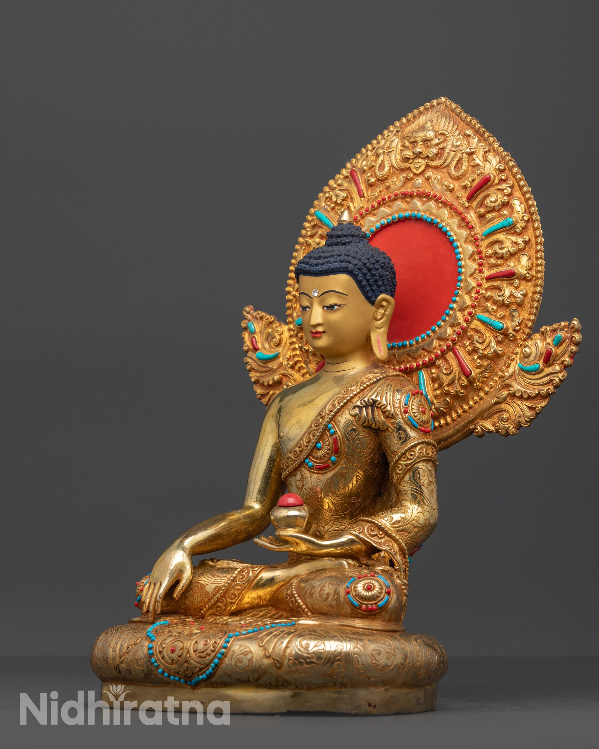Majestic Buddha Shakyamuni Statue | Meditating Buddha Sculpture