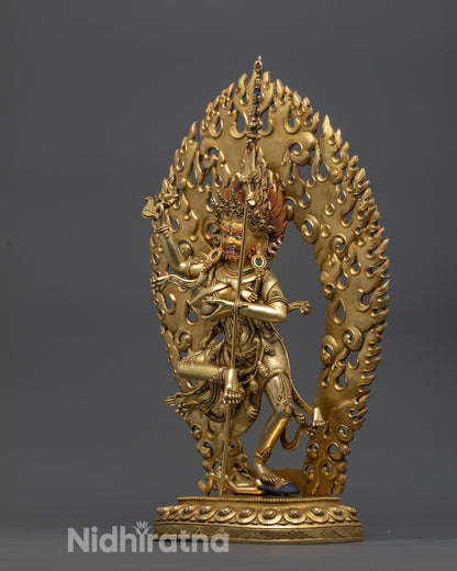 Goddess Troma Nagmo Statue | Wrathful Dakini Traditional Himalayan Art