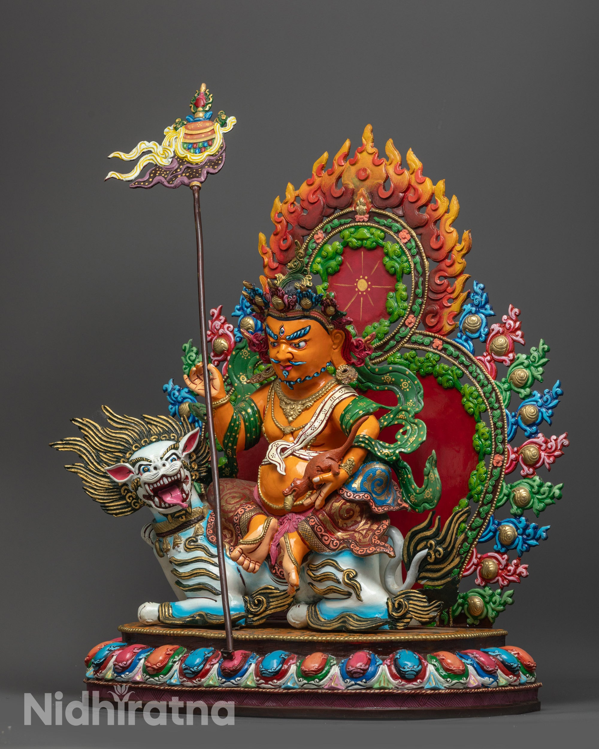 Authentic Vaishravana Statue | Traditional Nepalese Craftsmanship