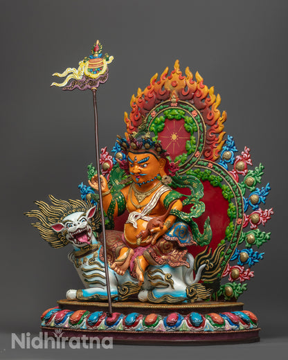 Authentic Vaishravana Statue | Traditional Nepalese Craftsmanship