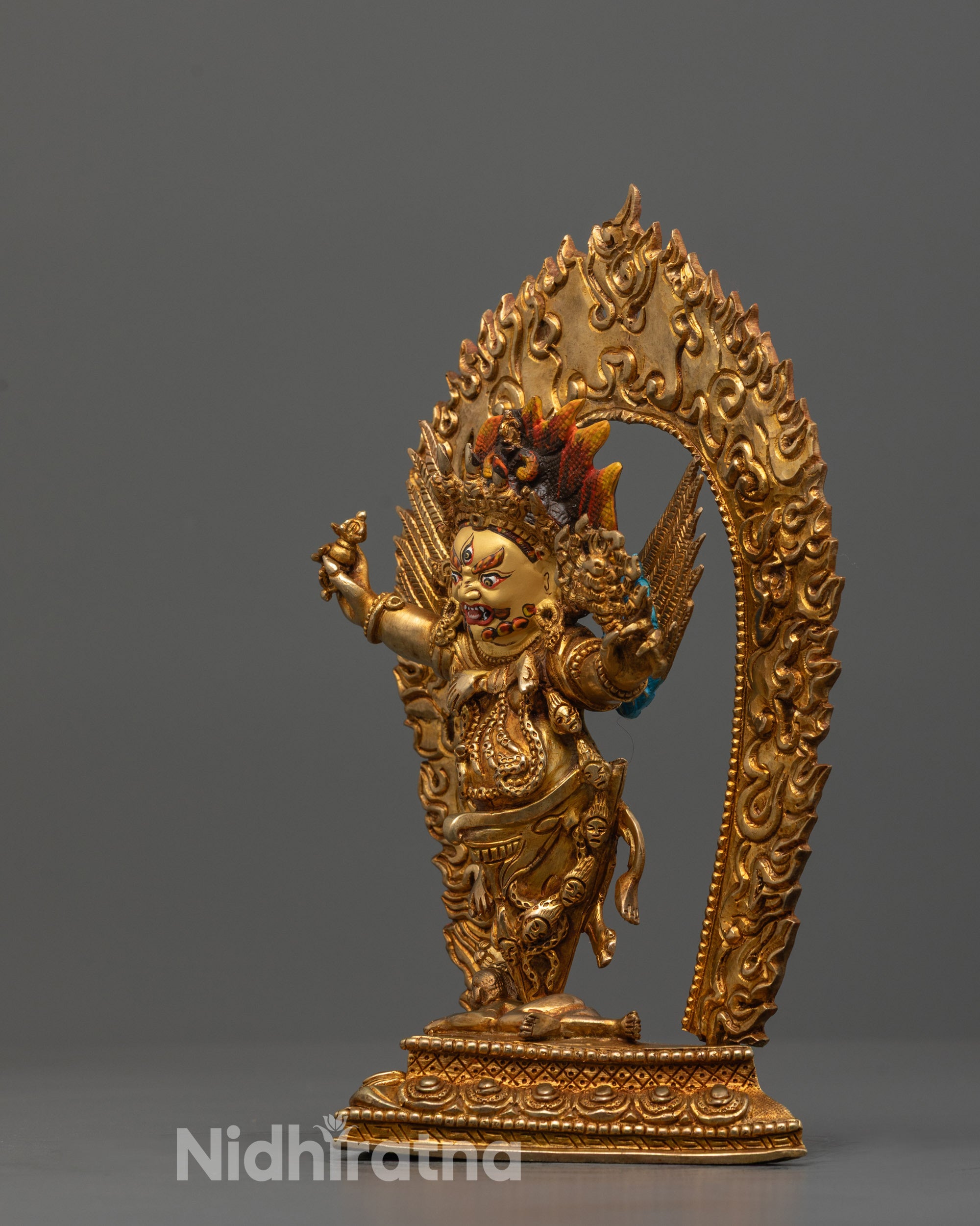 Nepalese Dorje Phurba Statue | Copper Vajrakilaya Sculpture