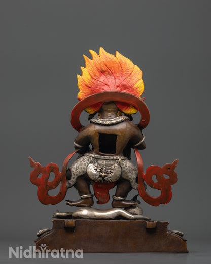 Sakya Mahakala Statue | Sacred Handcrafted Sculpture from Nepal
