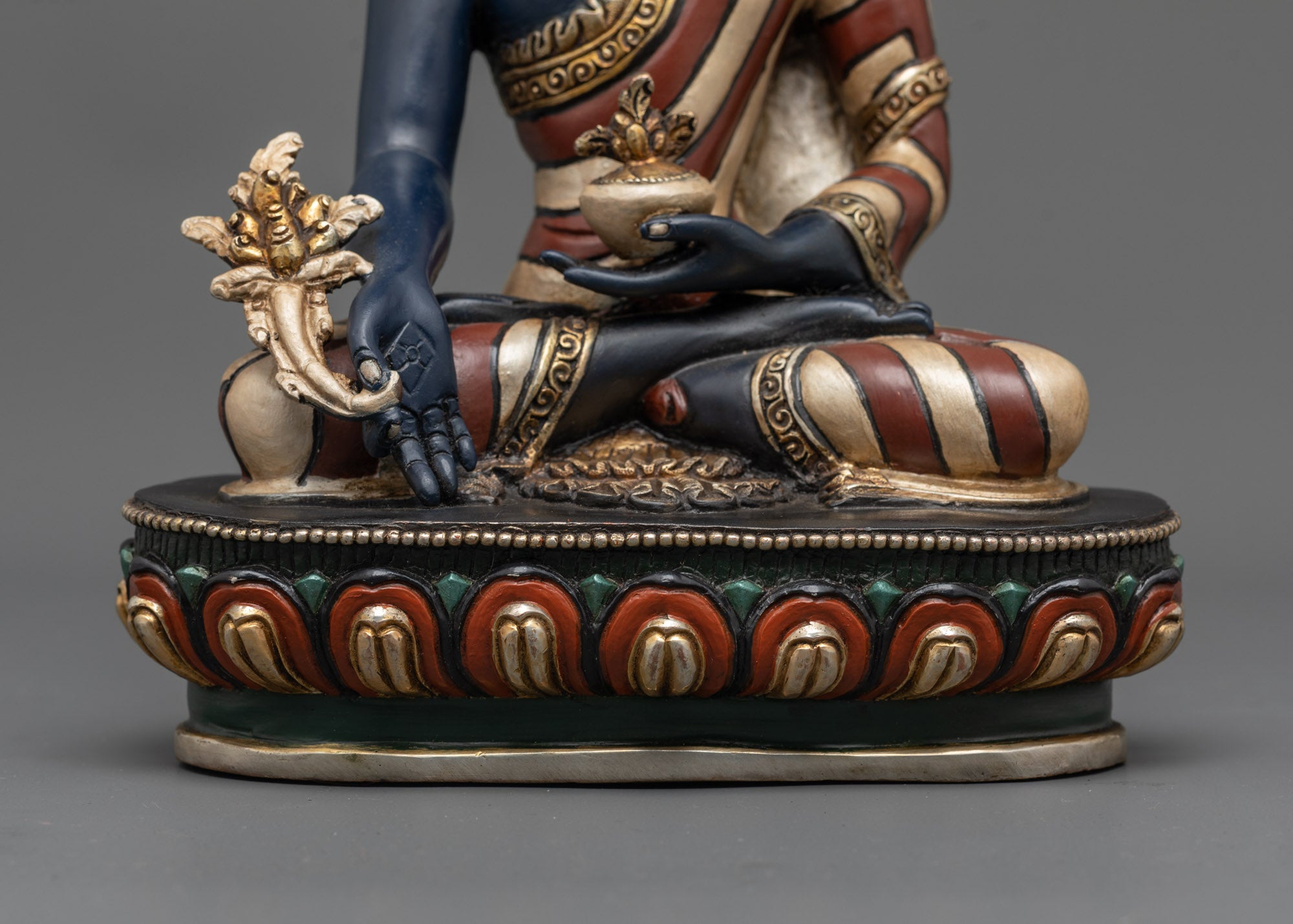 Sacred Bhaisajyaguru Buddha Statue | Handmade Sculpture from Nepal