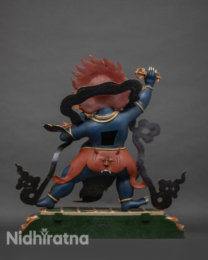 Large Vajrapani Statue | High-Quality Tibetan Vajra Protector Figurine