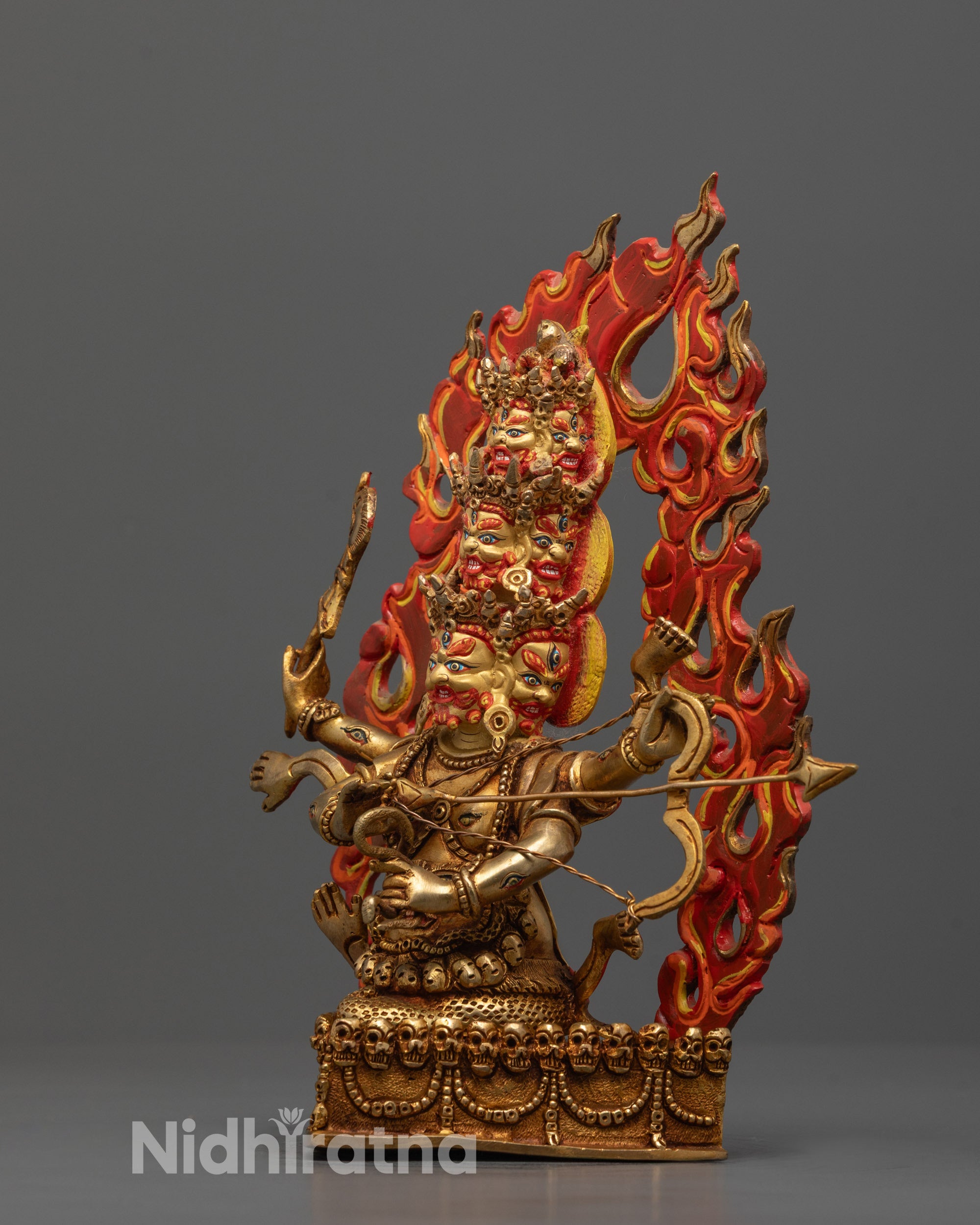 Fierce Rahula Statue | Hand-Carved Dharma Protector