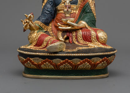 Colored Padmasambhava Statue | Sacred Guru Idol for Spiritual Practice