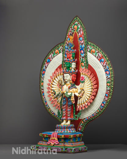 The 1000-Armed Chenrezig Statue | Himalayan Buddhism Artwork