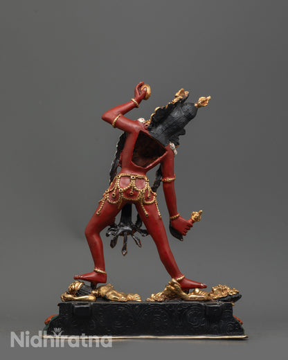 Tantric Vajrayogini Statue | Red Himalayan Goddess for Spiritual Energy