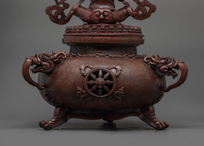 Oxidized Vajradhaka Statue | Spiritual Buddhist Decor from Nepal