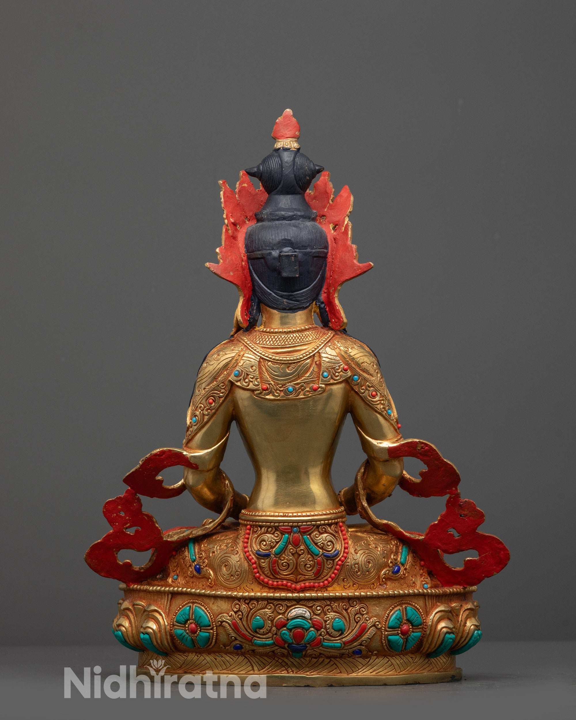 Tibetan Buddha Amitayus Statue for Long Life Blessings
