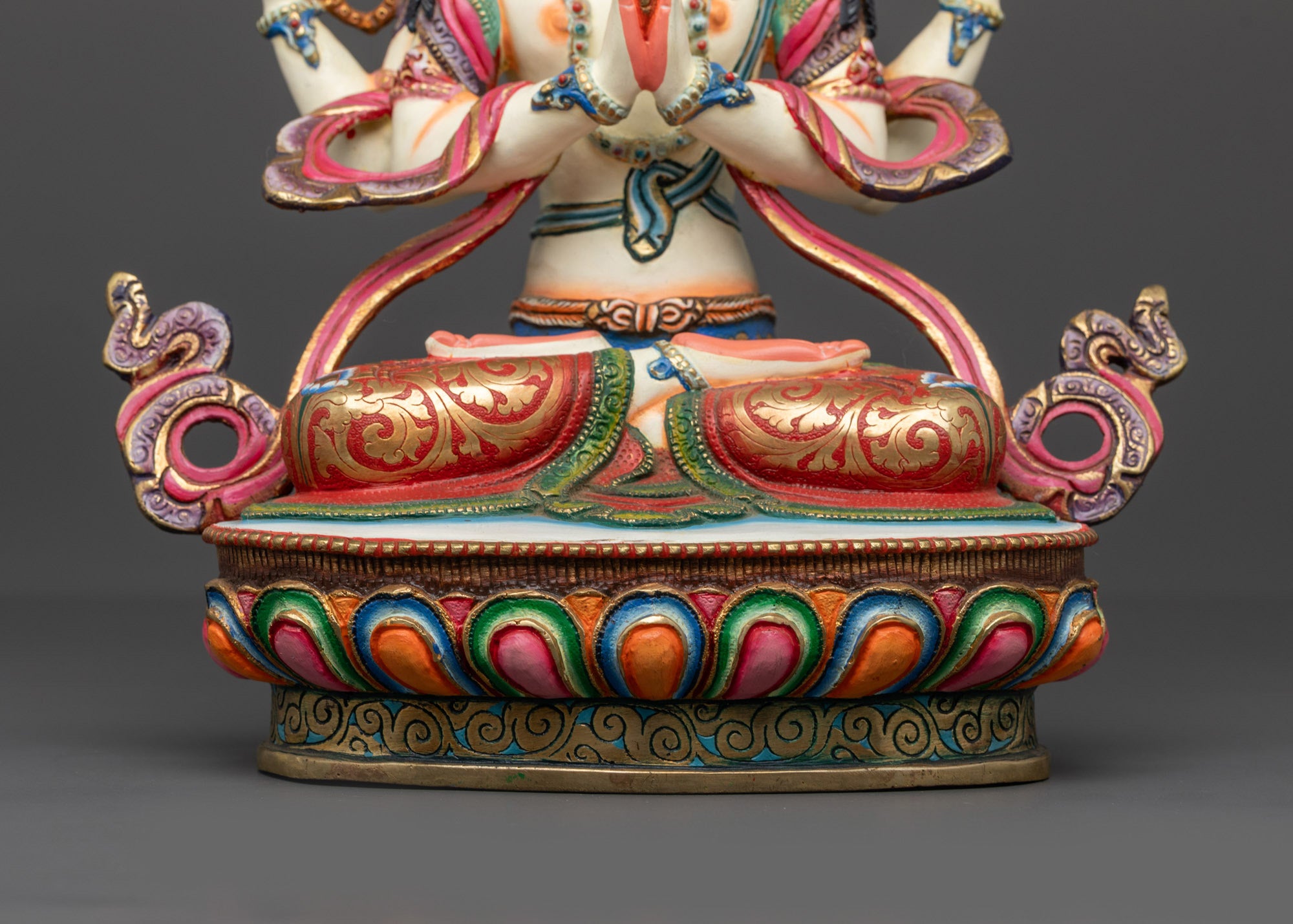 Hand-Painted Chenrezig Statue | Exquisite Craftsmanship from Nepal