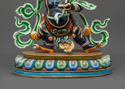 Wrathful Manjushri Sculpture | Lost Wax Cast Buddhist Deity from Nepal