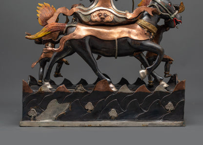 Palden Lhamo Sculpture | Fierce Guardian Goddess of Tibet Statue