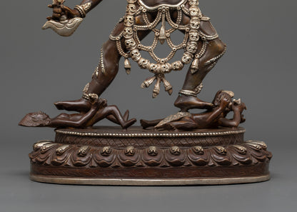 Oxidized Vajrayogini Statue | Handmade Buddhist Icon for Worship