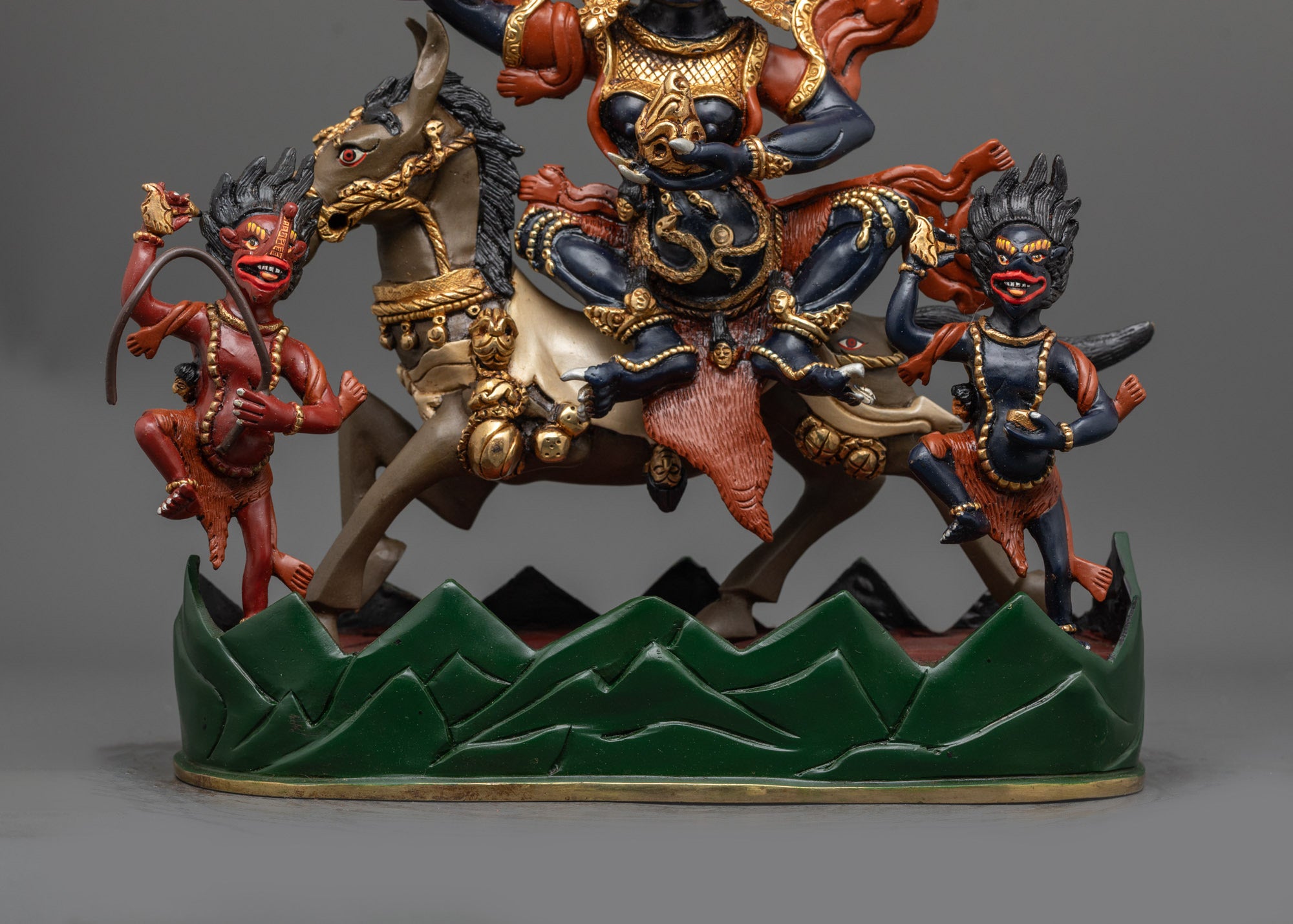 Palden Lhamo Statue | Wrathful Dharmapala Protector Sculpture