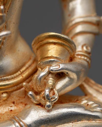 Electroplated Vajrasattva Statue | Durable Machine-Made Figure