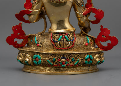 Tibetan White Tara Statue | Feminine Symbol of Longevity