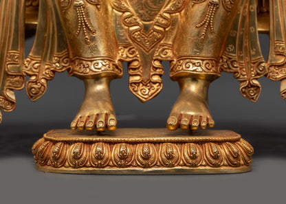 Indoor Maitreya Buddha Statue | Traditional Himalayan Art of Nepal
