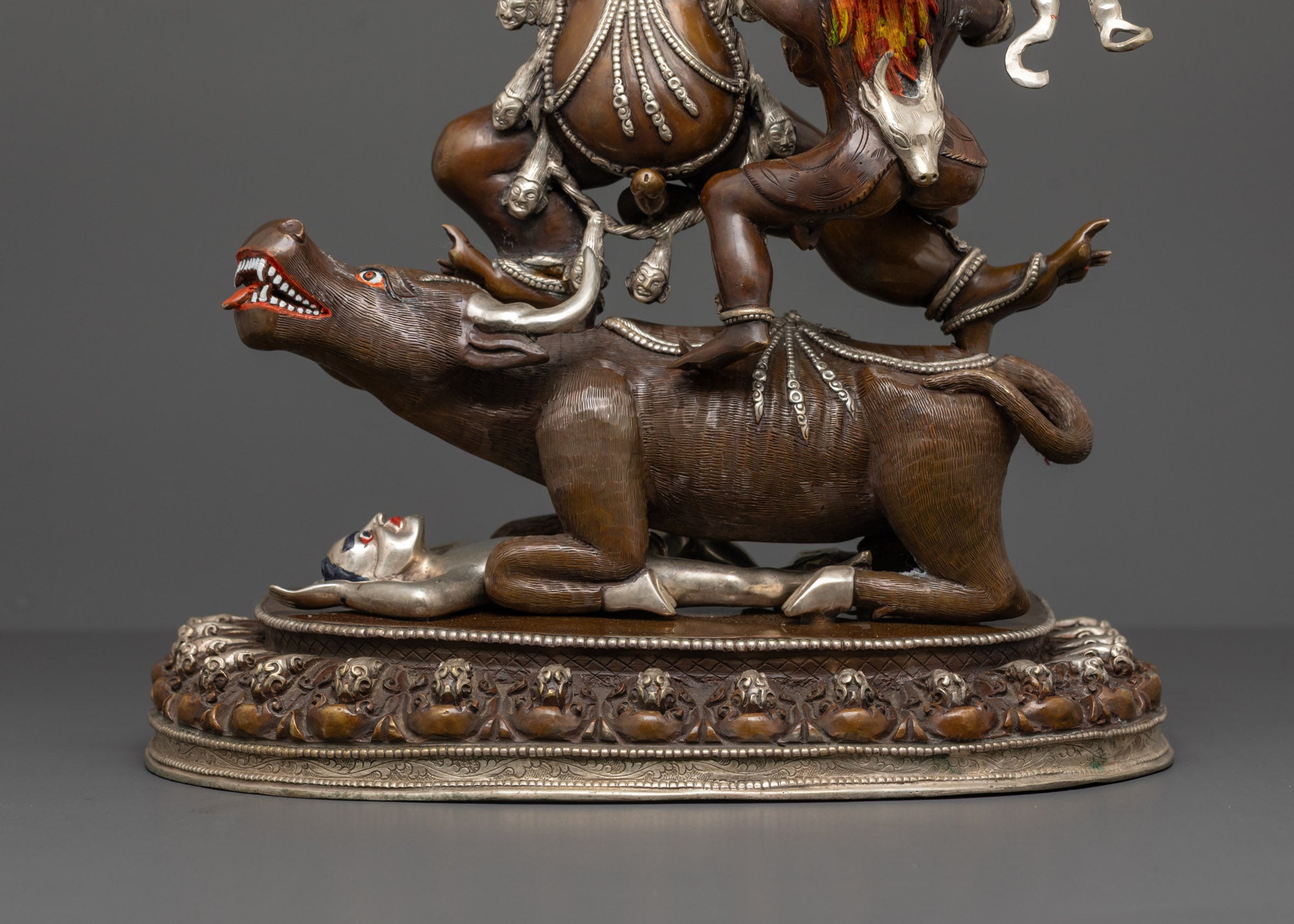 Premium Yamantaka with Consort Statue | Handcrafted Protector Deity