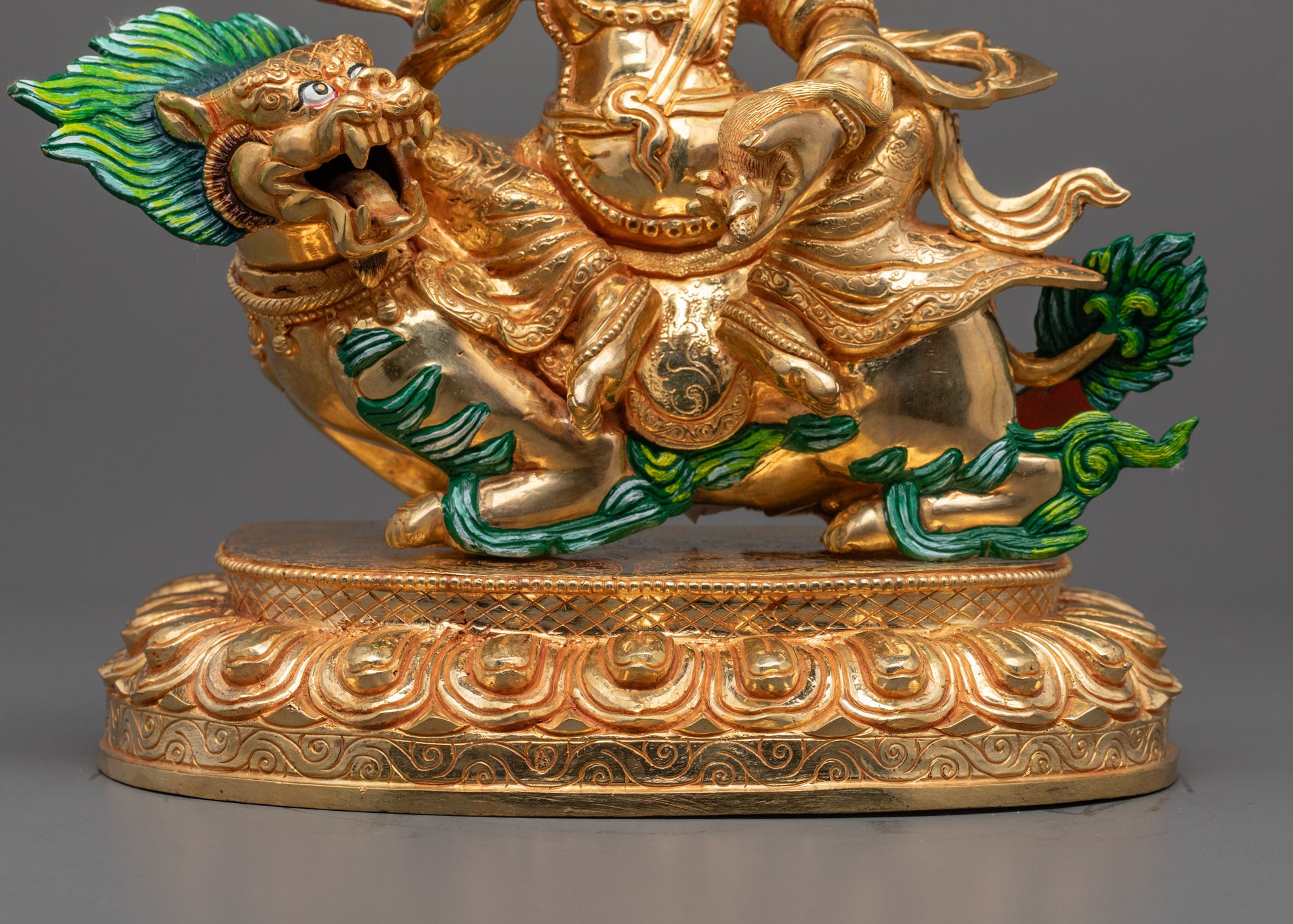Nepalese Namtoshe Statue | Gold Fire-Gilded Buddhist Deity