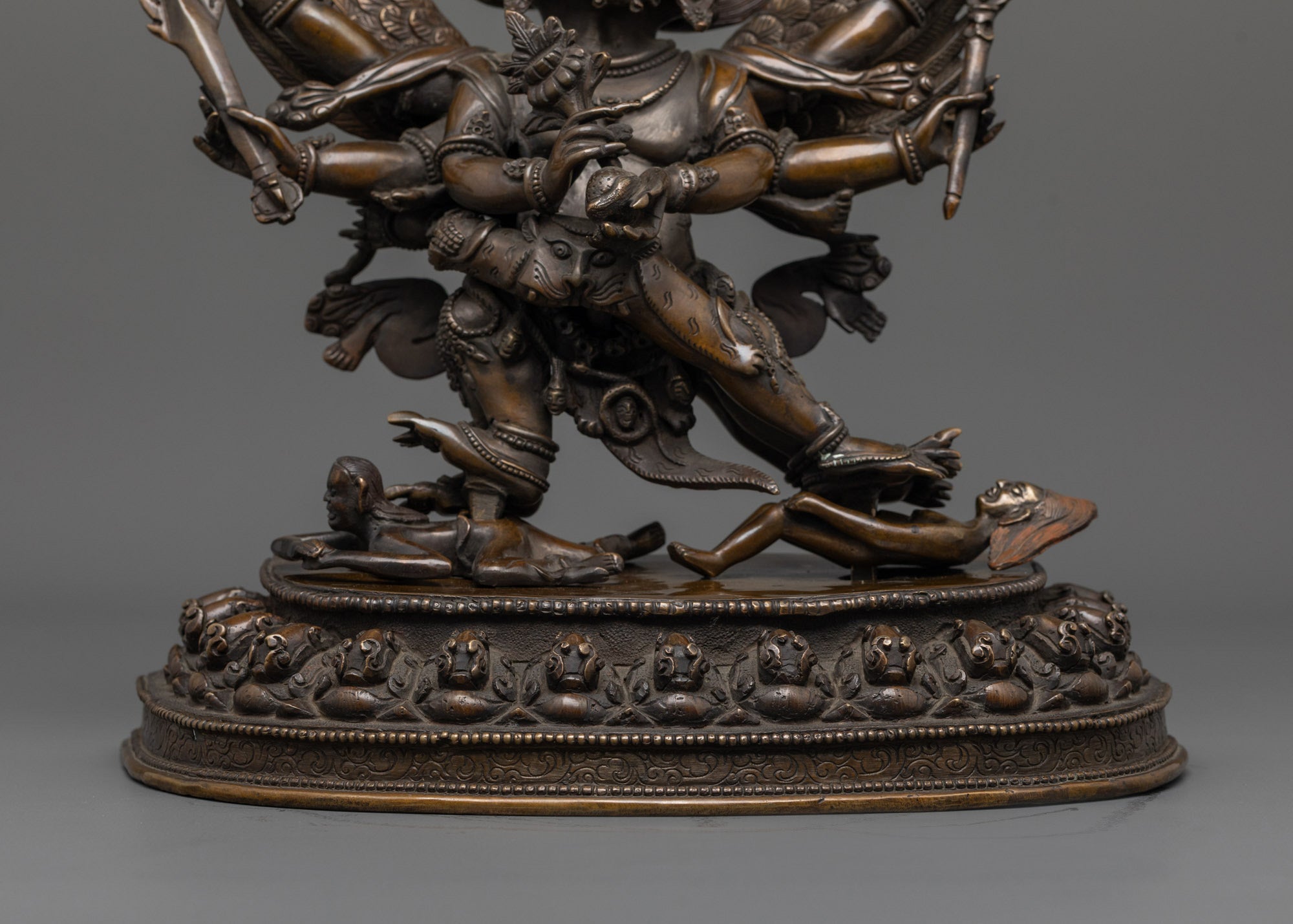 Oxidized Hayagriva Sculpture | Handmade Buddhist Protector