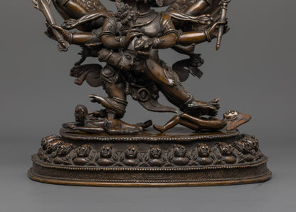 Oxidized Hayagriva Sculpture | Handmade Buddhist Protector
