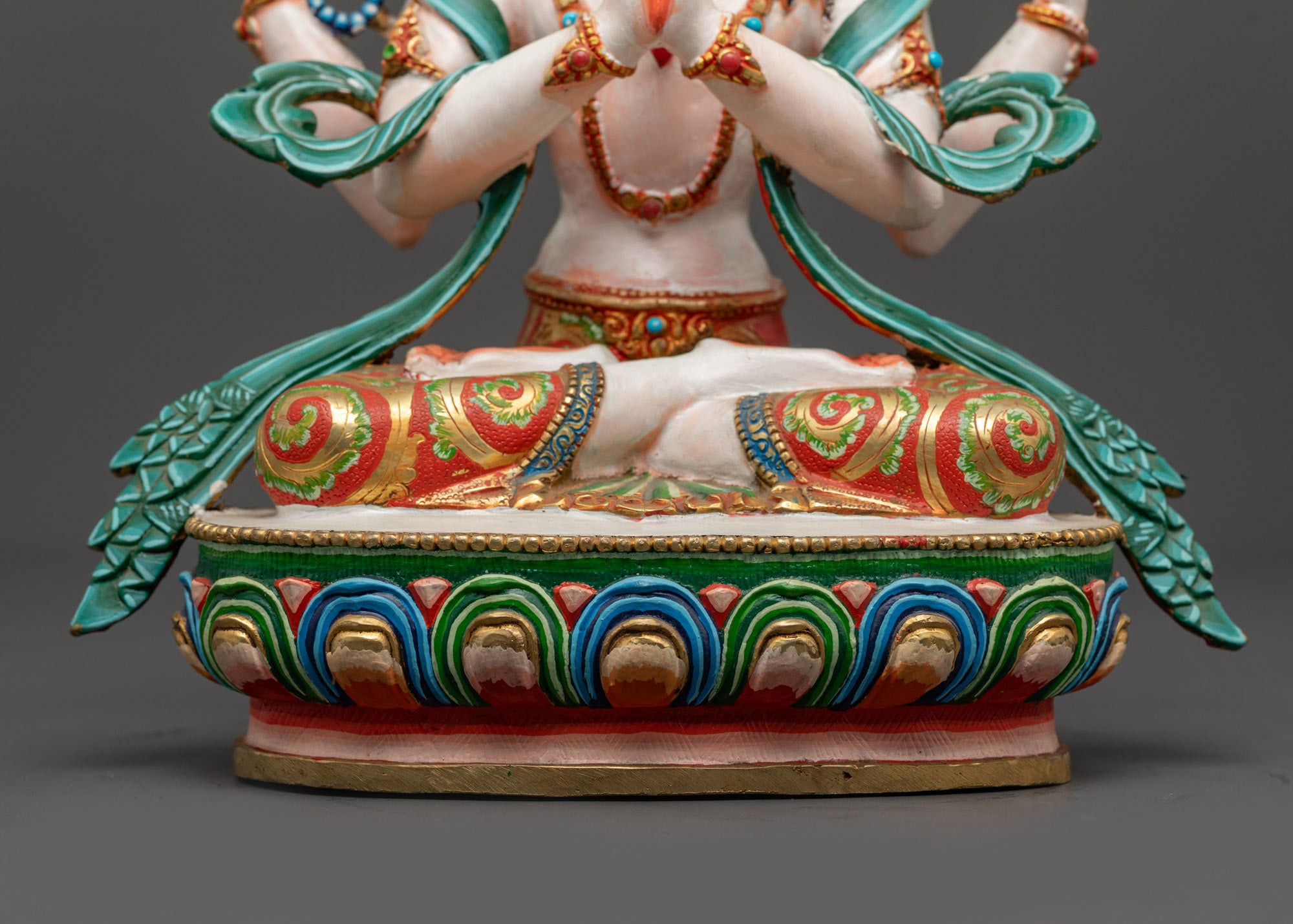 Four-Armed Avalokiteshvara Statue | Detailed Handmade Himalayan Statue