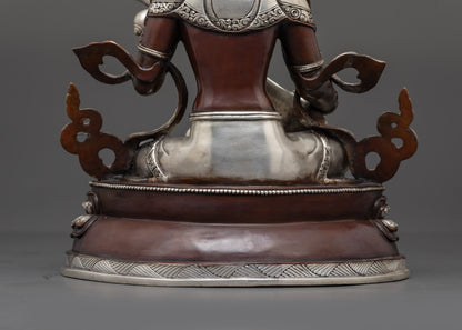 Exquisite Oxidized Saraswati Statue | Handcrafted Goddess of knowledge