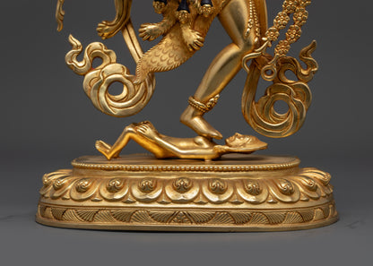 Handcrafted Kurukulla Statue | 24K Gold-Gilded Goddess of Attraction