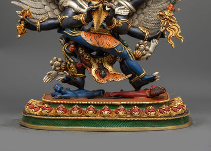Divine Vajrakilaya Yab-Yum Statue | Tibetan Buddhist Ritual Artwork