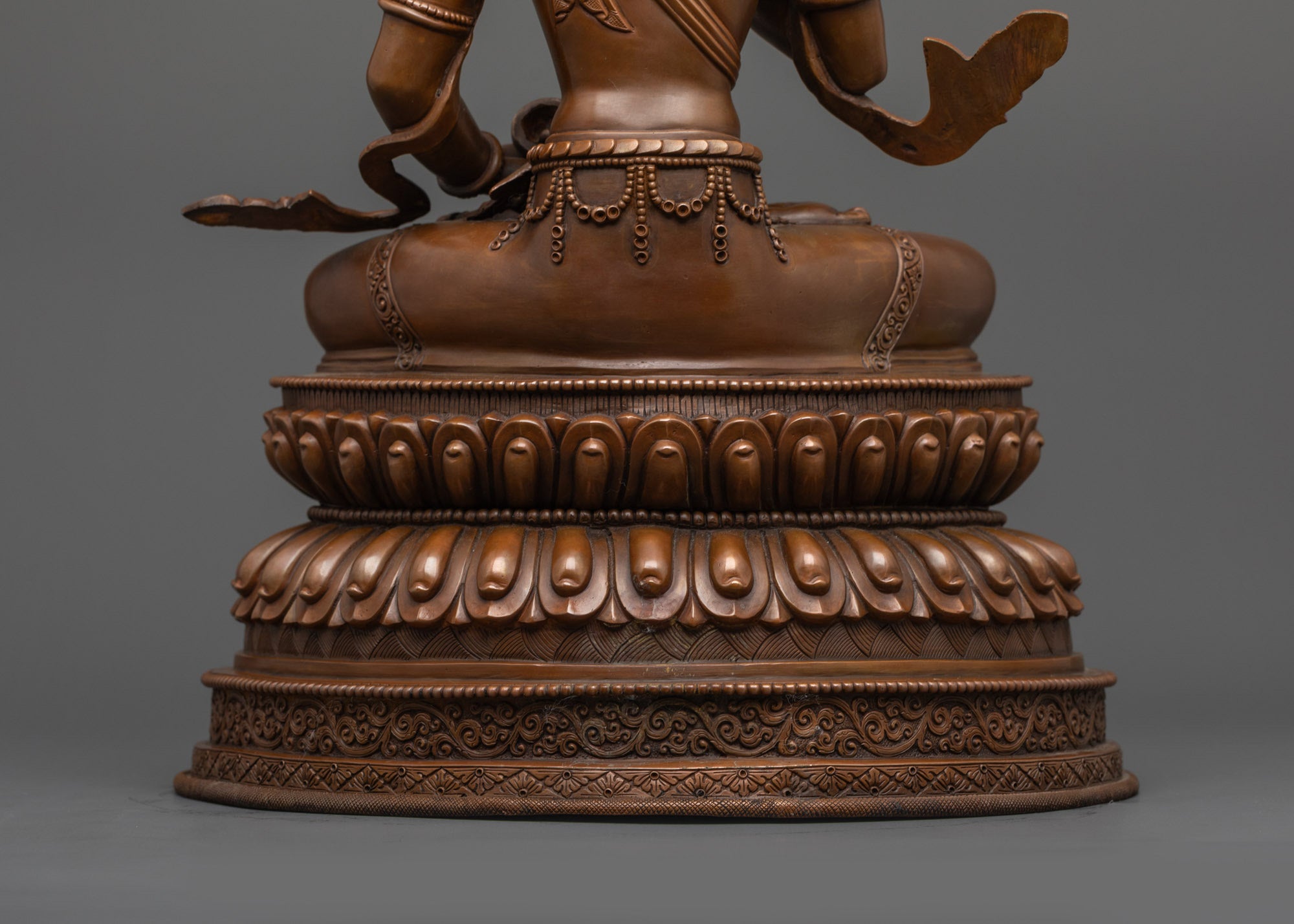 Traditional Oxidized Vajrasattva Statue | Buddhist God of Purification