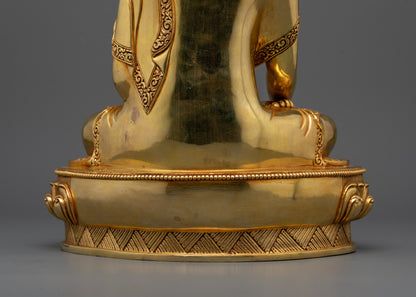 Vajrayana Shakyamuni Buddha Statue | Traditional Himalayan Art