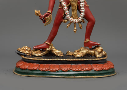 Tantric Vajrayogini Statue | Red Himalayan Goddess for Spiritual Energy
